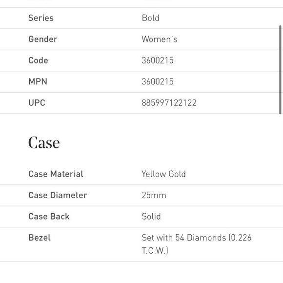 Movado Bold diamond Gold-Tone Timepiece - Picture 8 of 9